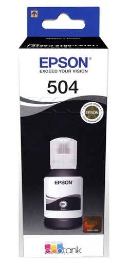 [T504120-AL] Tanque de Tinta Epson T504 Negro, 127ml(T504120-AL)