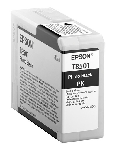 [T850100] Cartucho Epson UltraChrome HD Negro Fotográfico 80ml(T850100)