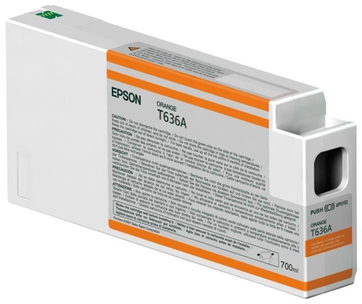 [T636A00] Cartucho Epson UltraChrome HDR Naranja 700ml/T636A00