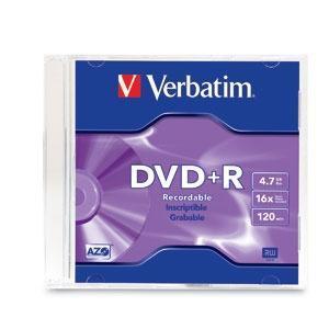 Verbatim Disco Vírgen para DVD, DVD+R, 4.7GB, 16x, 1 Pieza(95059)