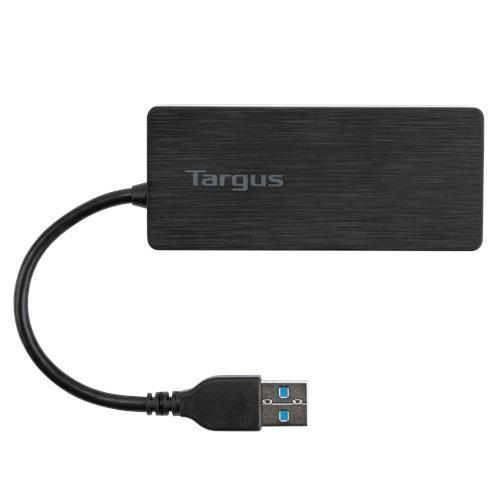 Targus Hub USB A 3.0 de 4 Puertos, Negro - sin Adaptador(ACH124US)
