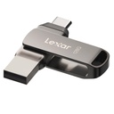 Memoria USB Dual Lexar JumpDrive D400 128GB Tipo C USB 3.1 / LJDD400128G-BNQNU
