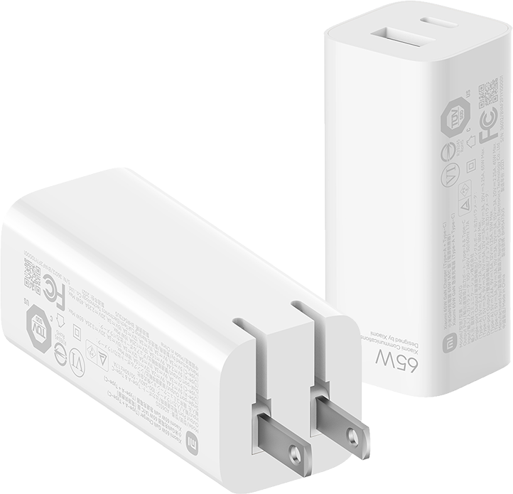 XIAOMI 65W GAN CHARGER (TYPE-A + TYPE-C)  