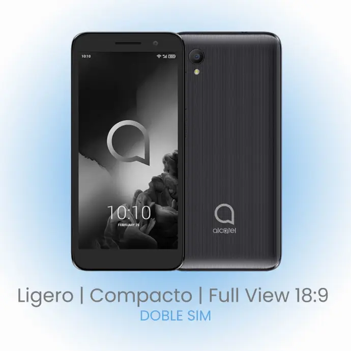 [5033ER-2AOFMX12] CELULAR TCL ALCATEL 1 VOLCANO BLACK (DOU BLE SIM) 
