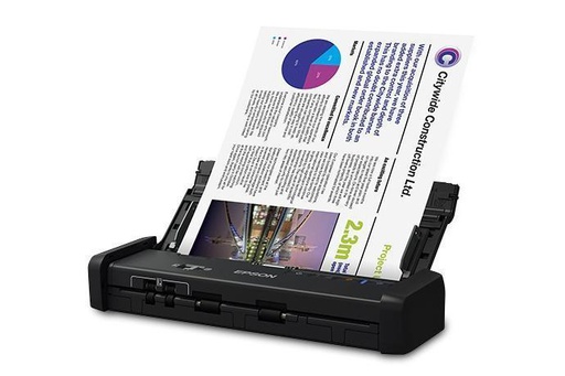 [B11B241201] Scanner Epson WorkForce ES-200, 600 x 600 DPI, Escáner Color, Escaneado Duplex, USB 3.0, Negro