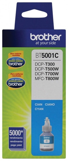 [BT5001C] Tanque de Tinta Brother BT5001C Cyan, 5000 Páginas