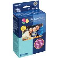 [T5845-M] TINTA 4 COLORES ARCHIVAL Y 100 HOJAS DE PAPEL MATTE (PICTUREMATTE PM-200/206) 
