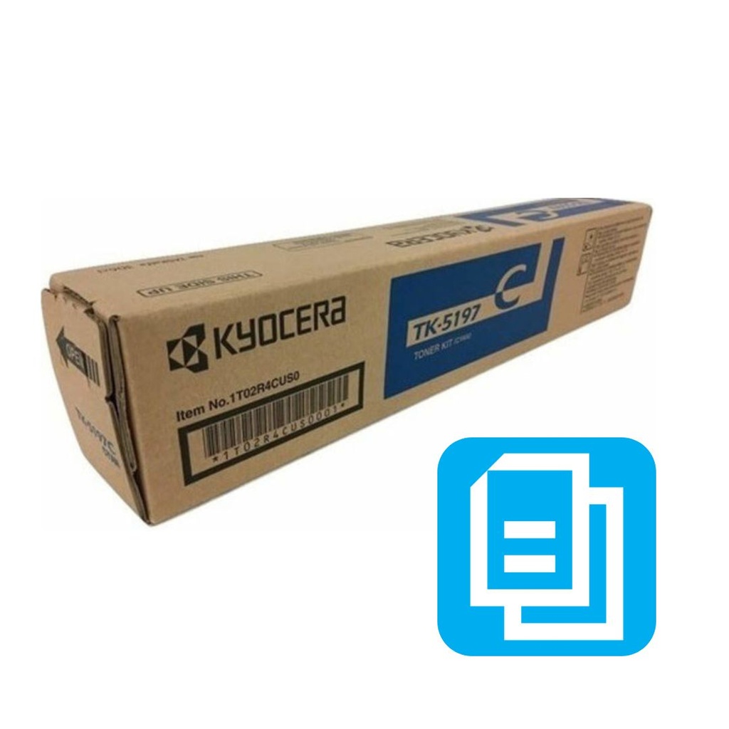 [1T02R4CUS0] Cartucho De Tóner Kyocera TK-5197C Color Cian 7000 Páginas