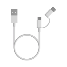 [15304] MI 2-IN-1 USB CABLE (MICRO USB TO TYPE C) 30 CM 