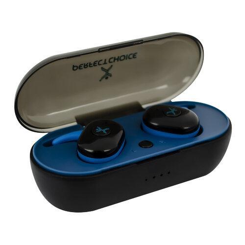 [PC-116523] Auriculares Perfect Choice Inalámbrico, Bluetooth,Negro/Azul(PC-116523)