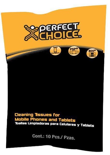 [PC-030324] Toallas Limpiadoras Perfect Choice para Celulares y Tabletas(PC-030324)
